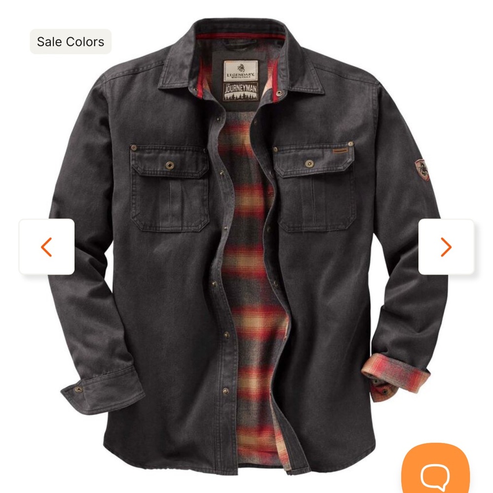 Legendary Whitetails Journeyman Flannel Lined Shirt Jacket nwt - Picture 1 of 4